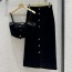 미우미우 MIUMIU 2023 SS 리본장식 나시 상의 치마 여성 세트 커스텀급