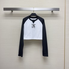 셀린느 CELINE 2023 SS 캐릭터 로고 투톤 여성 긴팔티 커스텀급