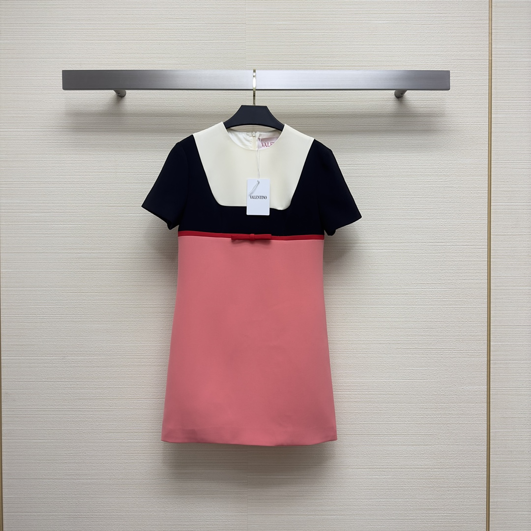 발렌티노 VALENTINO 2023 SS 리본 투톤 여성 원피스 커스텀급