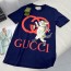 구찌 GUCCI 2023 SS 캐릭터 캣 라운드넥 네이비 여성 반팔티 커스텀급