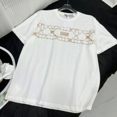 디올 DIOR 2023 SS 캐릭터 로고 라운드넥 화이트 여성 반팔티 커스텀급