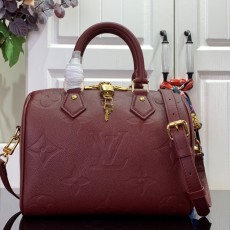 루이비통 LOUIS VUITTON 2023 SS 앙프렝뜨 반둘리에 스피디 25 버건디 M58947 커스텀급