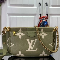 루이비통 LOUIS VUITTON 2023 SS 앙프렝뜨 포쉐트 악세수아 클러치백 그린 M80399 커스텀급