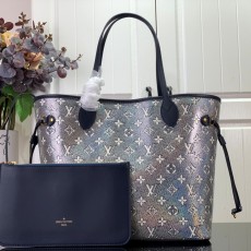 루이비통 LOUIS VUITTON 2023 SS 스트라이프 네버풀 MM 쇼퍼백 M22921 커스텀급