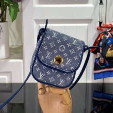 루이비통 LOUIS VUITTON 2023 SS 모노그램 포쉐트 칸쿤 숄더백 블루 M60018 커스텀급