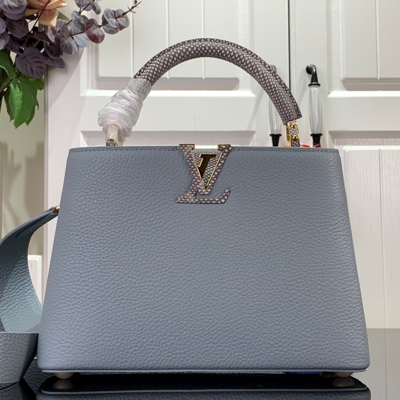 루이비통 LOUIS VUITTON 2023 SS 카퓌신 스몰 토트백 민트 M22876 커스텀급