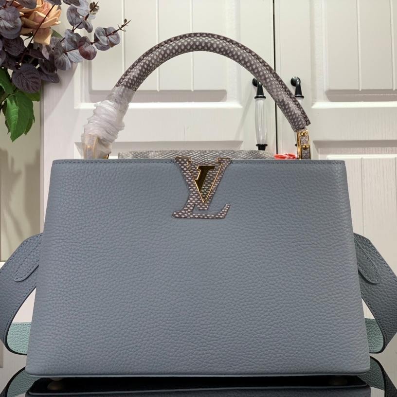 루이비통 LOUIS VUITTON 2023 SS 카퓌신 미듐 토트백 민트 M22876 커스텀급