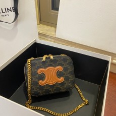 셀린느 CELINE 2023 SS 퀴르 트리오페 박스 온 체인백 101052 커스텀급