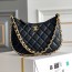 샤넬 CHANEL 2023 SS 램스킨 퀄팅 체인 블랙 미듐 호보백 업뎃버젼 커스텀급