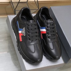 프라다 PRADA 2023 SS 트라이앵글 삼각로고 삼선 블랙 남성 슈즈 커스텀급