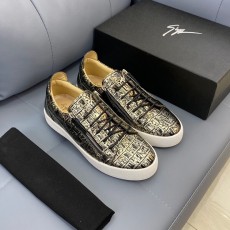 쥬세페 자노티 GIUSEPPE ZANITTI 2023 SS 골드 지퍼 남성 슈즈 커스텀급