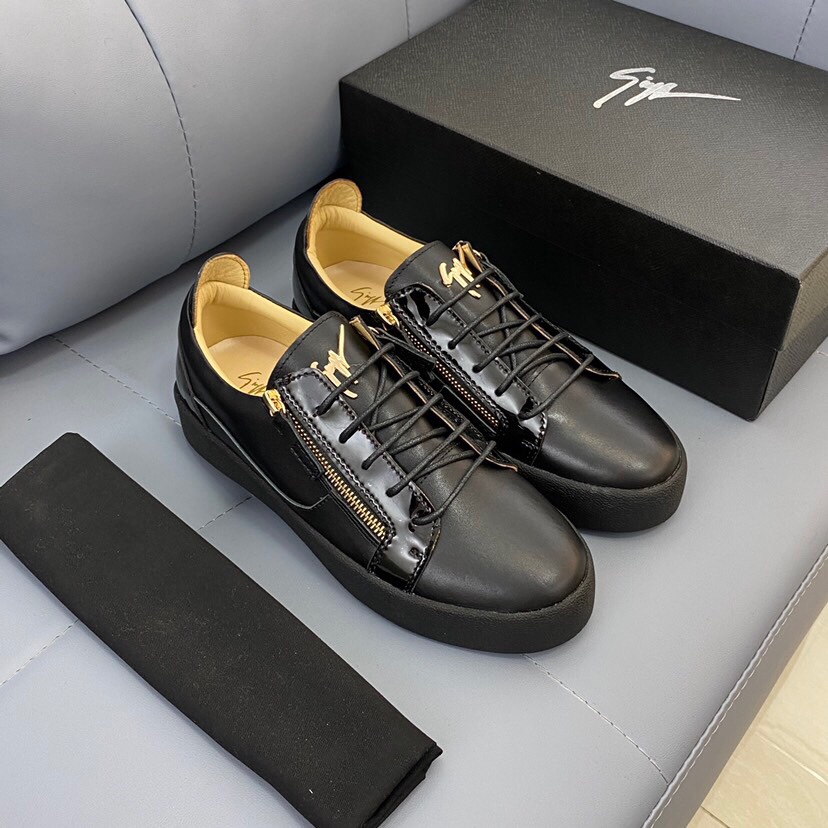 쥬세페 자노티 GIUSEPPE ZANITTI 2023 SS 블랙 지퍼 남성 슈즈 커스텀급