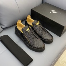 쥬세페 자노티 GIUSEPPE ZANITTI 2023 SS 블랙 악어무늬 남성 슈즈 커스텀급