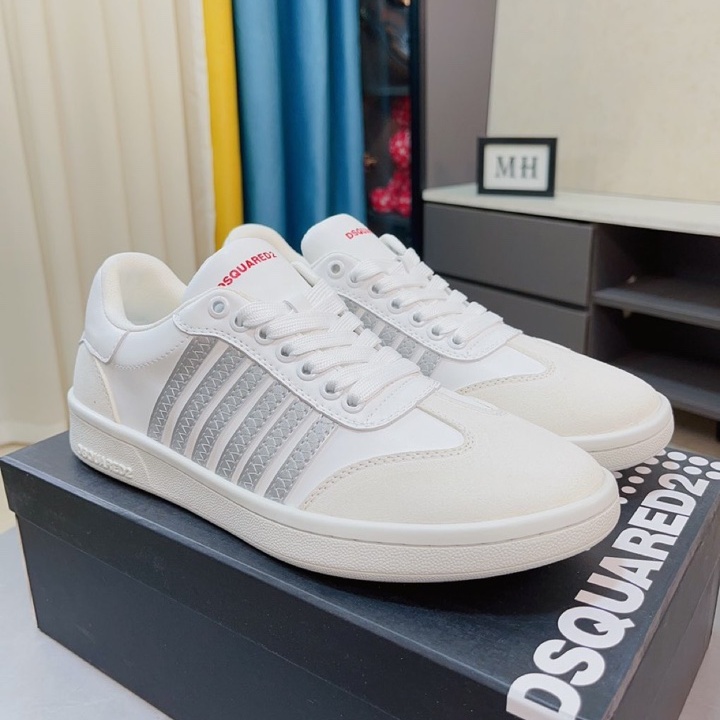 디스퀘어드 DSQUARED2 2023 SS 그레이 스트라이프 화이트 남성 슈즈 커스텀급