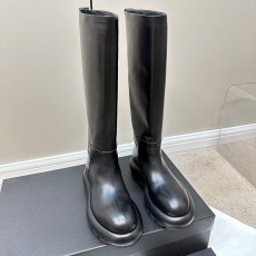 질샌더 JIL SANDER 2023 SS 투톤 블랙 여성 롱부츠 커스텀급
