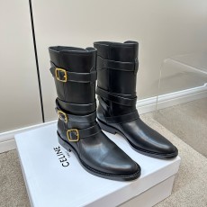셀린느 CELINE 2023 SS 벨트장식 블랙 여성 롱부츠 커스텀급