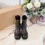 미우미우 MIUMIU 2023 SS 벨트버클 블랙 여성 쇼트부츠 커스텀급