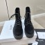 셀린느 CELINE 2023 SS 스웨이드 투톤 블랙 여성 쇼트부츠 커스텀급