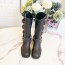 미우미우 MIUMIU 2023 SS 벨트장식 블랙 여성 롱부츠 커스텀급
