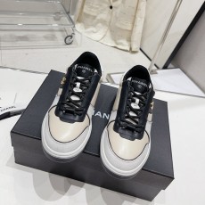 샤넬 CHANEL 2023 SS CC로고 투톤 아이보리 화이트텝 여성 슈즈 커스텀급