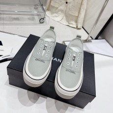 샤넬 CHANEL 2023 SS 로고 라인 그레이 여성 슈즈 커스텀급