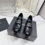 샤넬 CHANEL 2023 SS 패치로고 레더 블랙 여성 슈즈 커스텀급