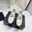 샤넬 CHANEL 2023 SS 패치로고 레더 화이트 여성 슈즈 커스텀급