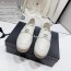 샤넬 CHANEL 2023 SS 체인로고 퀄팅 화이트 여성 슈즈 커스텀급