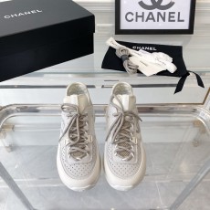 샤넬 CHANEL 2023 SS CC로고 스웨이드 화이트 여성 슈즈 커스텀급