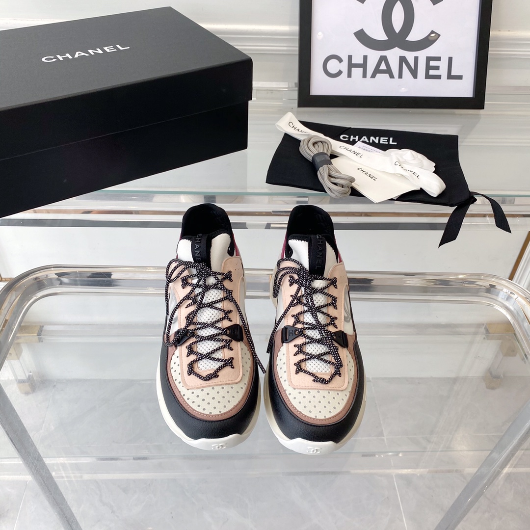 샤넬 CHANEL 2023 SS CC로고 스웨이드 핑크 여성 슈즈 커스텀급