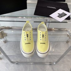 샤넬 CHANEL 2023 SS 로고 라인 옐로우 여성 슈즈 커스텀급