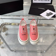샤넬 CHANEL 2023 SS 로고 라인 핑크 여성 슈즈 커스텀급