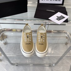 샤넬 CHANEL 2023 SS 로고 라인 베이지 여성 슈즈 커스텀급