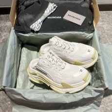 발렌시아가 BALENCIAGA 2023 SS 트리플 화이트 뮐 커플 슈즈 커스텀급