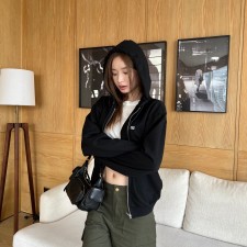 셀린느 CELINE 2023 SS 로고 후드 자켓 여성 상의 블랙 커스텀급