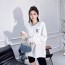 루이비통 LOUIS VUITTON 2023 SS 로고 여성 긴팔티 화이트 커스텀급