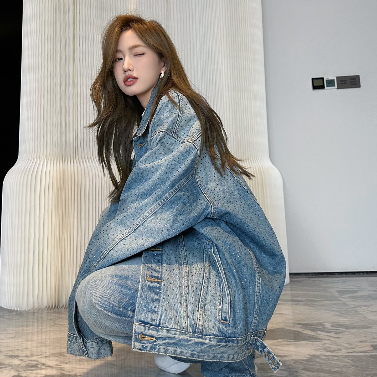 발렌시아가 BALENCIAGA 2023 SS 로고 여성 자켓 데님 커스텀급