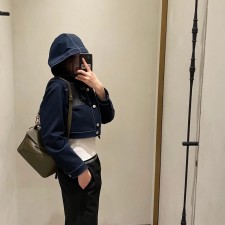 로에베 LOEWE 2023 SS 패치 로고 후드 여성 자켓 커스텀급