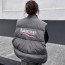 발렌시아가 BALENCIAGA 2023 SS 캐릭터 로고 여성 패딩조끼 그레이 커스텀급