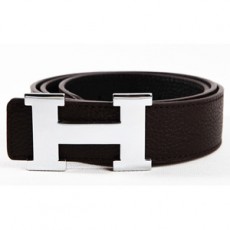 HERMES 에르메스 H로고 가죽 벨트 H01