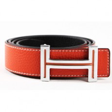 HERMES 에르메스 H로고 가죽 벨트 H02
