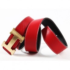 HERMES 에르메스 H로고 가죽 벨트 H06