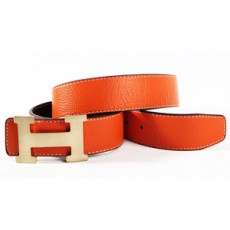 HERMES 에르메스 H로고 가죽 벨트 H07
