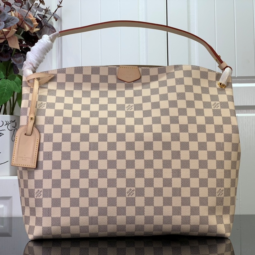 루이비통 LOUIS VUITTON 2024 SS 다미에 아주르 그레이스풀 호보백 MM N42233 미러급