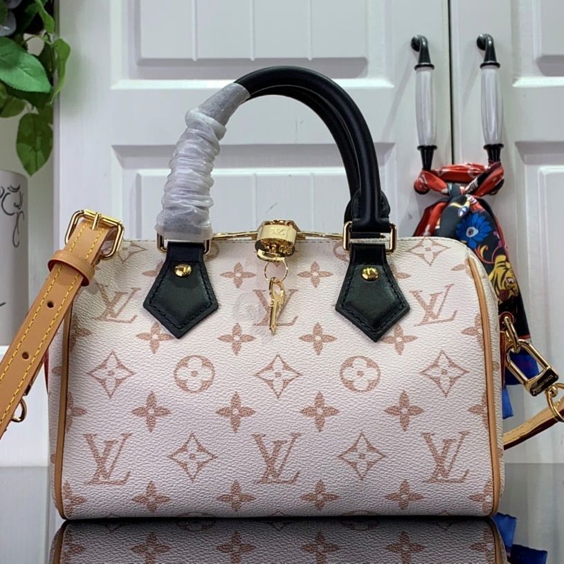 루이비통 LOUIS VUITTON 2024 SS 모노그램 듄 캔버스 반둘리에 스피디백 20 M46906 미러급