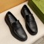 구찌 GUCCI 2024 SS 패치 스티치 블랙 남성 구두 커스텀급