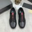 프라다 PRADA 2024 SS 금속로고 레드라인 블랙 남성 슈즈 커스텀급