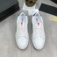 프라다 PRADA 2024 SS 금속로고 레드라인 화이트 블루텝 남성 슈즈 커스텀급