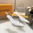 루이비통 LOUIS VUITTON 2024 SS 캐릭터 로고 화이트 여성 구두 커스텀급