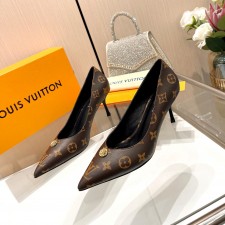 루이비통 LOUIS VUITTON 2024 SS 캐릭터 로고 모노그램 하이힐 여성 구두 커스텀급